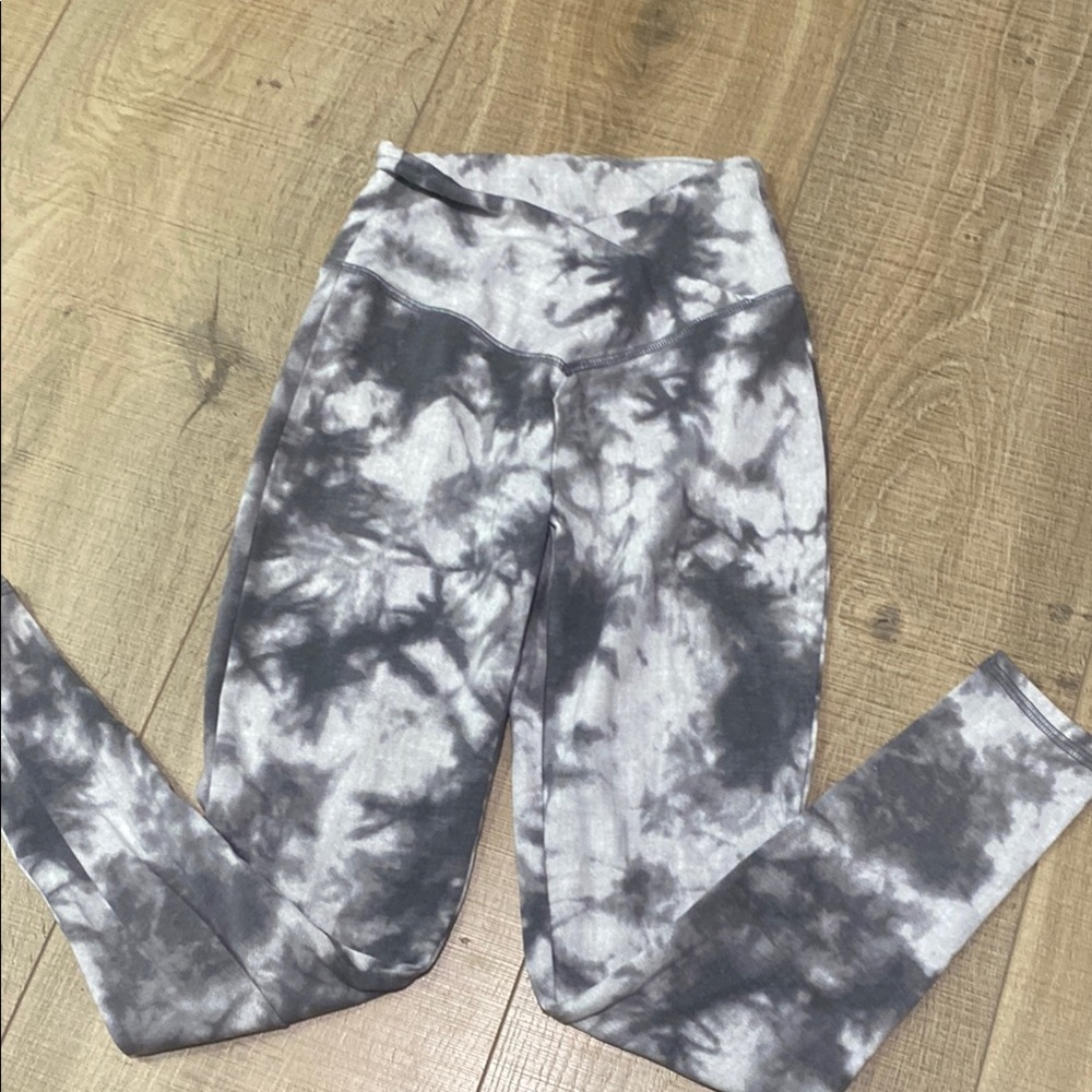 Tie-Dye Leggings - Gray